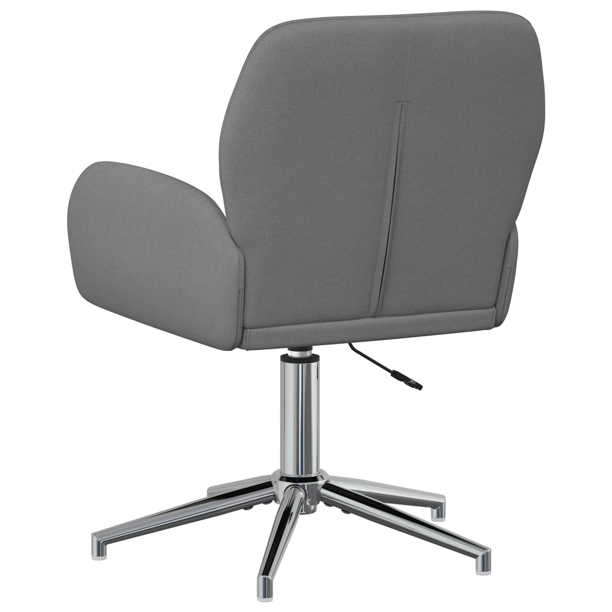 vidaXL Swivel Chair 54 x 58 x 90 cm Light Grey Fabric