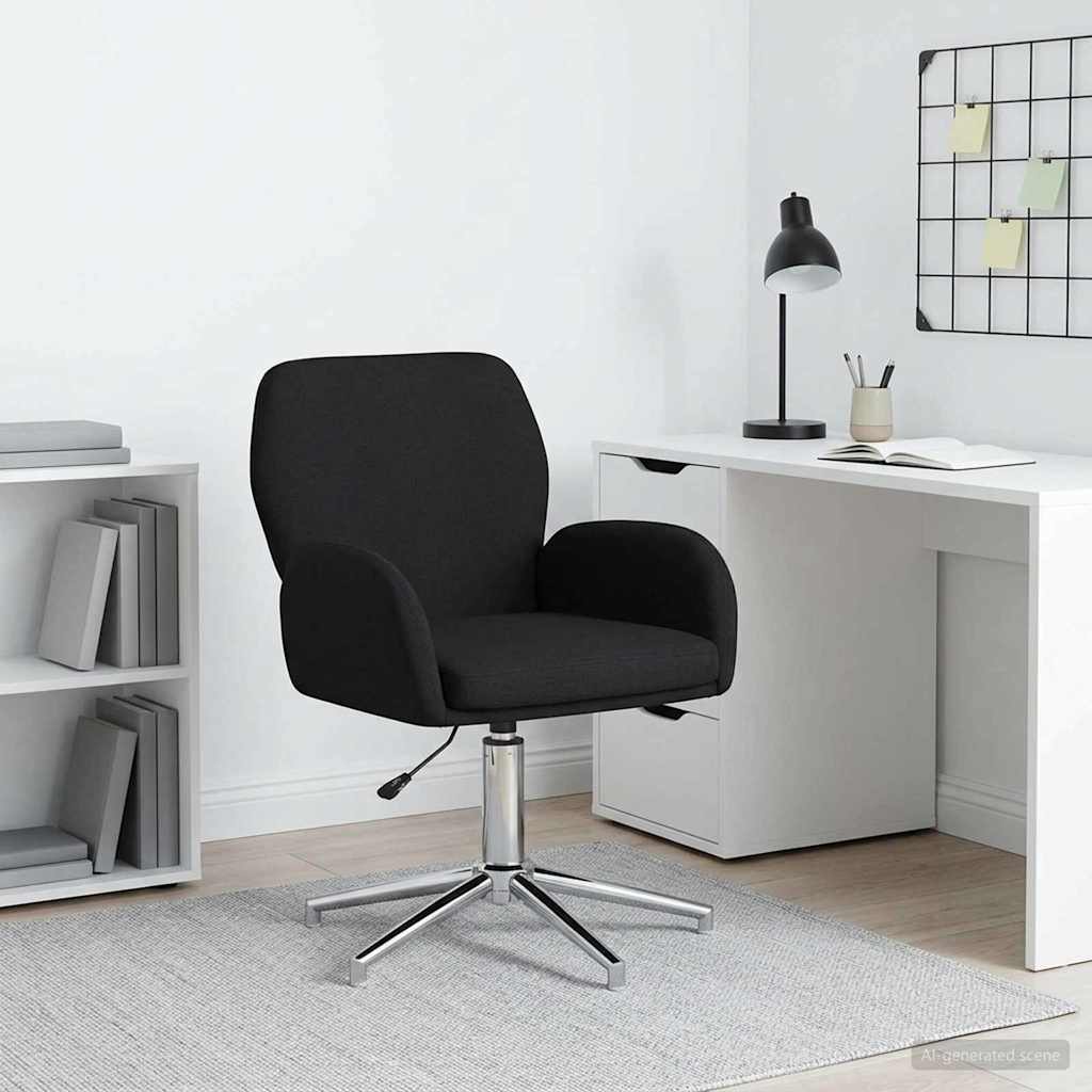 vidaXL Swivel Chair 54 x 58 x 90 cm Light Grey Fabric