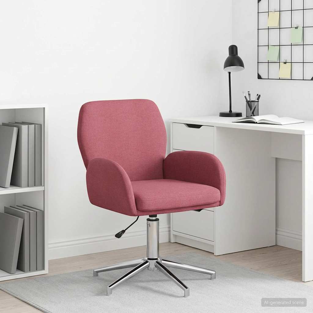 vidaXL Swivel Chair 54 x 58 x 90 cm Light Grey Fabric