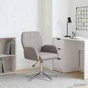 vidaXL Swivel Chair 54 x 58 x 90 cm Light Grey Fabric