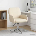 vidaXL Swivel Chair 54 x 58 x 90 cm Light Grey Fabric