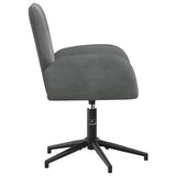 vidaXL Draaistoel 54 x 55 x 90 cm Lichtgrijs fluweel