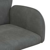 vidaXL Draaistoel 54 x 55 x 90 cm Lichtgrijs fluweel