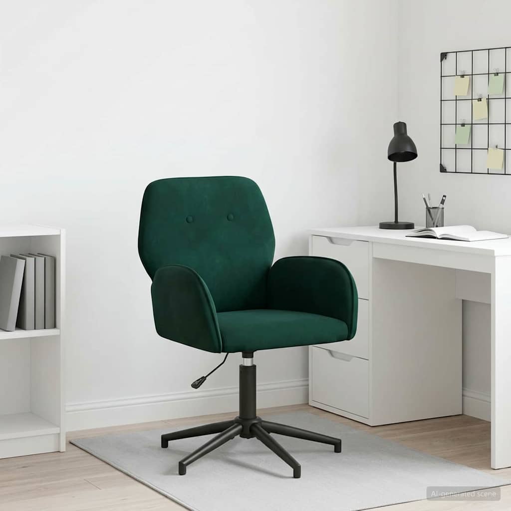 vidaXL Draaistoel 54 x 55 x 90 cm Lichtgrijs fluweel