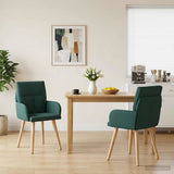 vidaXL Eetstoelen 4 pcs Stof Lichtgrijs 60 x 56 x 96 cm