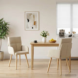 vidaXL Eetstoelen 4 pcs Stof Lichtgrijs 60 x 56 x 96 cm