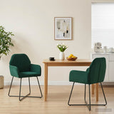 vidaXL Eetstoelen 4 pcs fluweel Lichtgrijs 55 x 50 x 84 cm