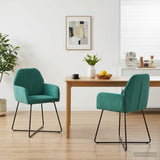 vidaXL Eetstoelen 4 pcs fluweel Lichtgrijs 55 x 50 x 84 cm