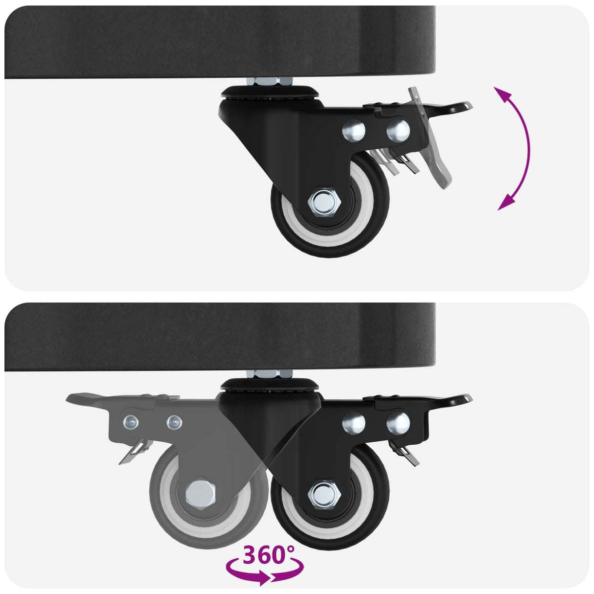 vidaXL Parasolvoet voor 40-50 mm paal 26.75 kg Zwart Graniet en RVS