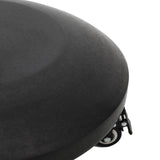 vidaXL Parasolvoet voor 40-50 mm paal 26.75 kg Zwart Graniet en RVS