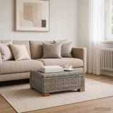 vidaXL Salontafel GENDT Natuurlijk Riet Naturel 67 x 60 x 30 cm