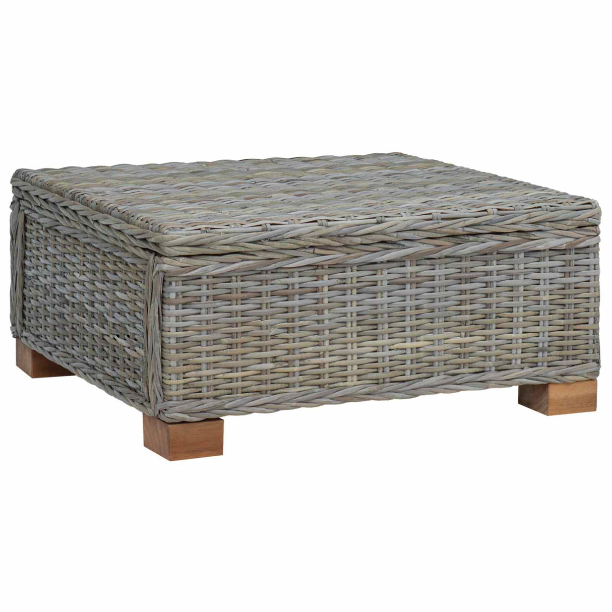vidaXL Salontafel GENDT Natuurlijk Riet Naturel 67 x 60 x 30 cm