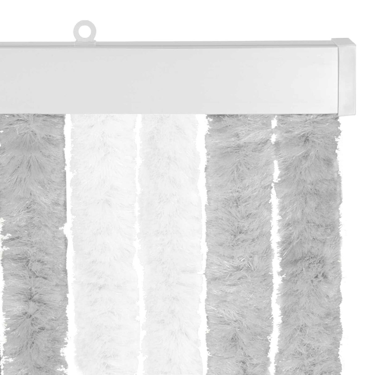 vidaXL Vliegengordijn 90x220 cm chenille beige en lichtbruin