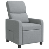 vidaXL Recliner Light Grey Fabric