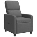 vidaXL Recliner Light Grey Fabric