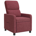 vidaXL Recliner Light Grey Fabric