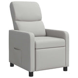 vidaXL Recliner Light Grey Fabric