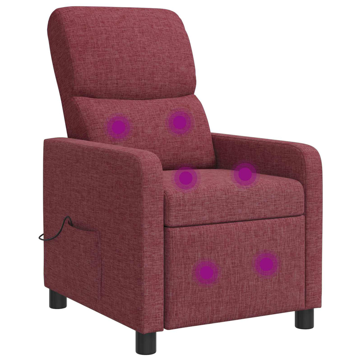 vidaXL Recliner Light Grey Fabric