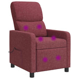 vidaXL Recliner Light Grey Fabric