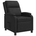 vidaXL Recliner Black Faux Leather