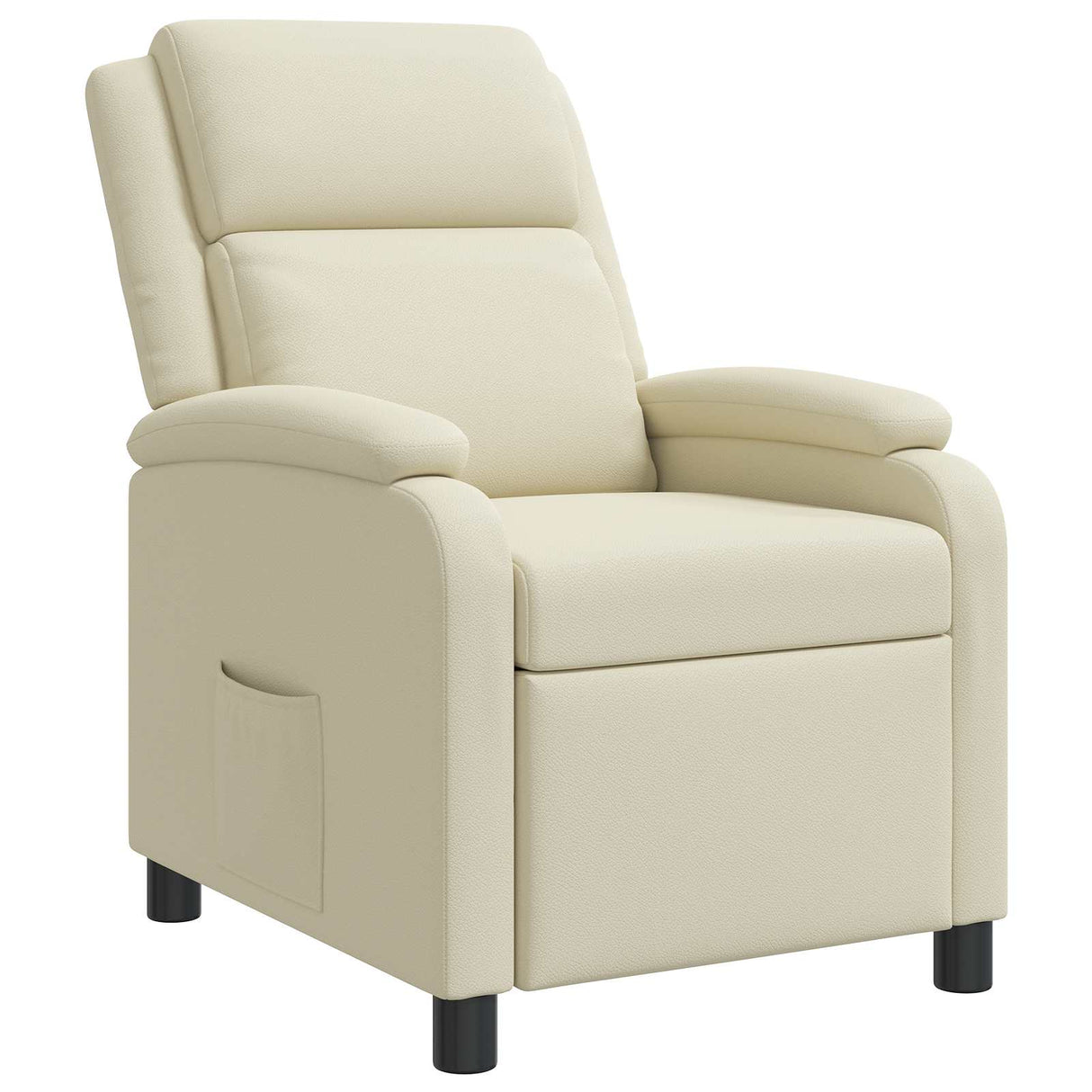 vidaXL Recliner Black Faux Leather