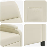 vidaXL Recliner Black Faux Leather