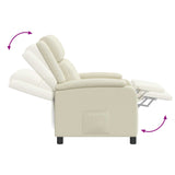 vidaXL Recliner Black Faux Leather