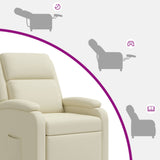vidaXL Recliner Black Faux Leather
