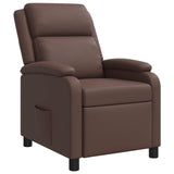 vidaXL Recliner Black Faux Leather