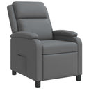 vidaXL Recliner Black Faux Leather