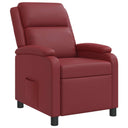 vidaXL Recliner Black Faux Leather