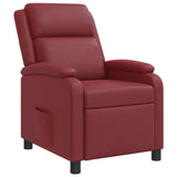 vidaXL Recliner Black Faux Leather