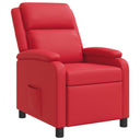 vidaXL Recliner Black Faux Leather