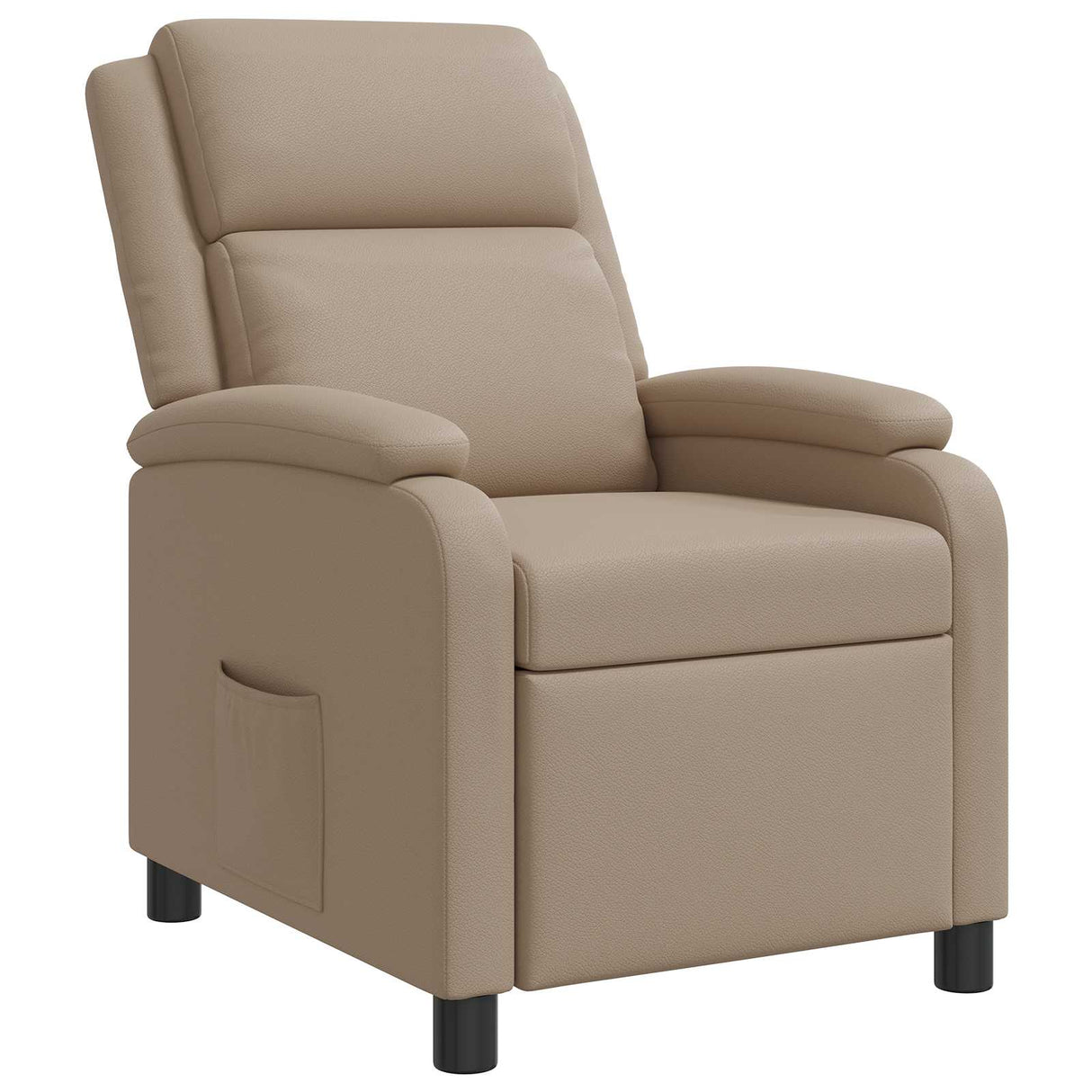 vidaXL Recliner Black Faux Leather