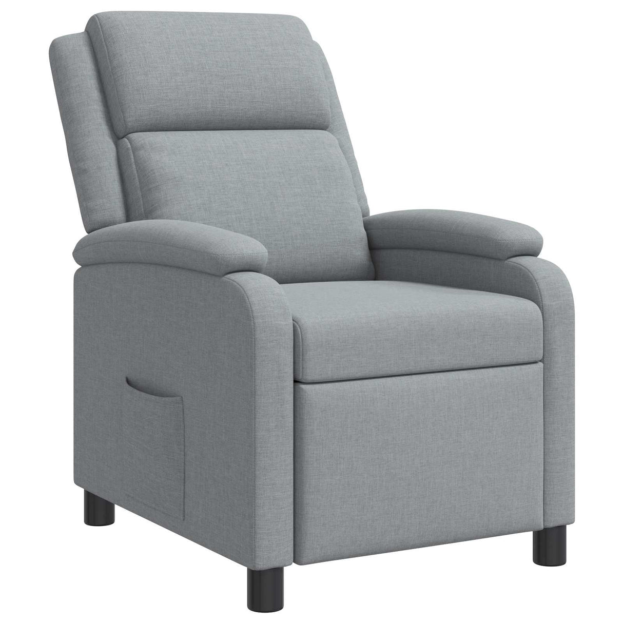 vidaXL Recliner Lichtgrijs Stof