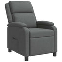 vidaXL Recliner Lichtgrijs Stof
