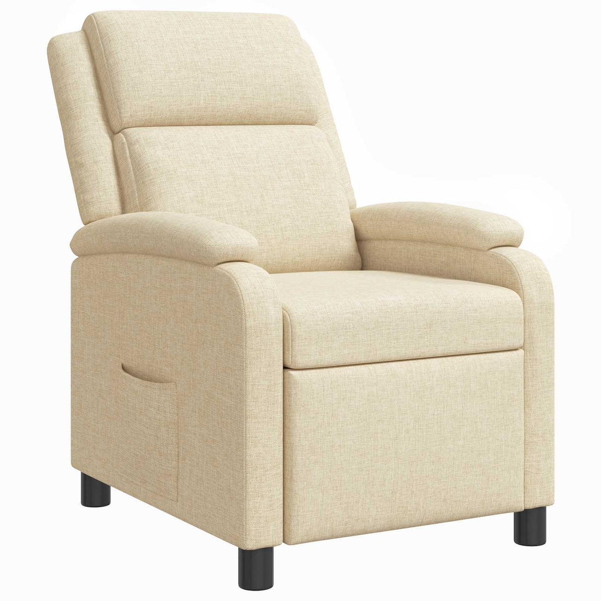 vidaXL Recliner Lichtgrijs Stof