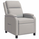 vidaXL Recliner Lichtgrijs Stof