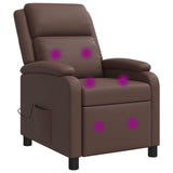 vidaXL Recliner Black Faux Leather