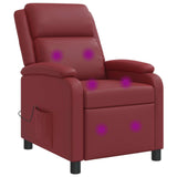 vidaXL Recliner Black Faux Leather