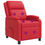 vidaXL Recliner Black Faux Leather