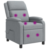 vidaXL Recliner Lichtgrijs Stof