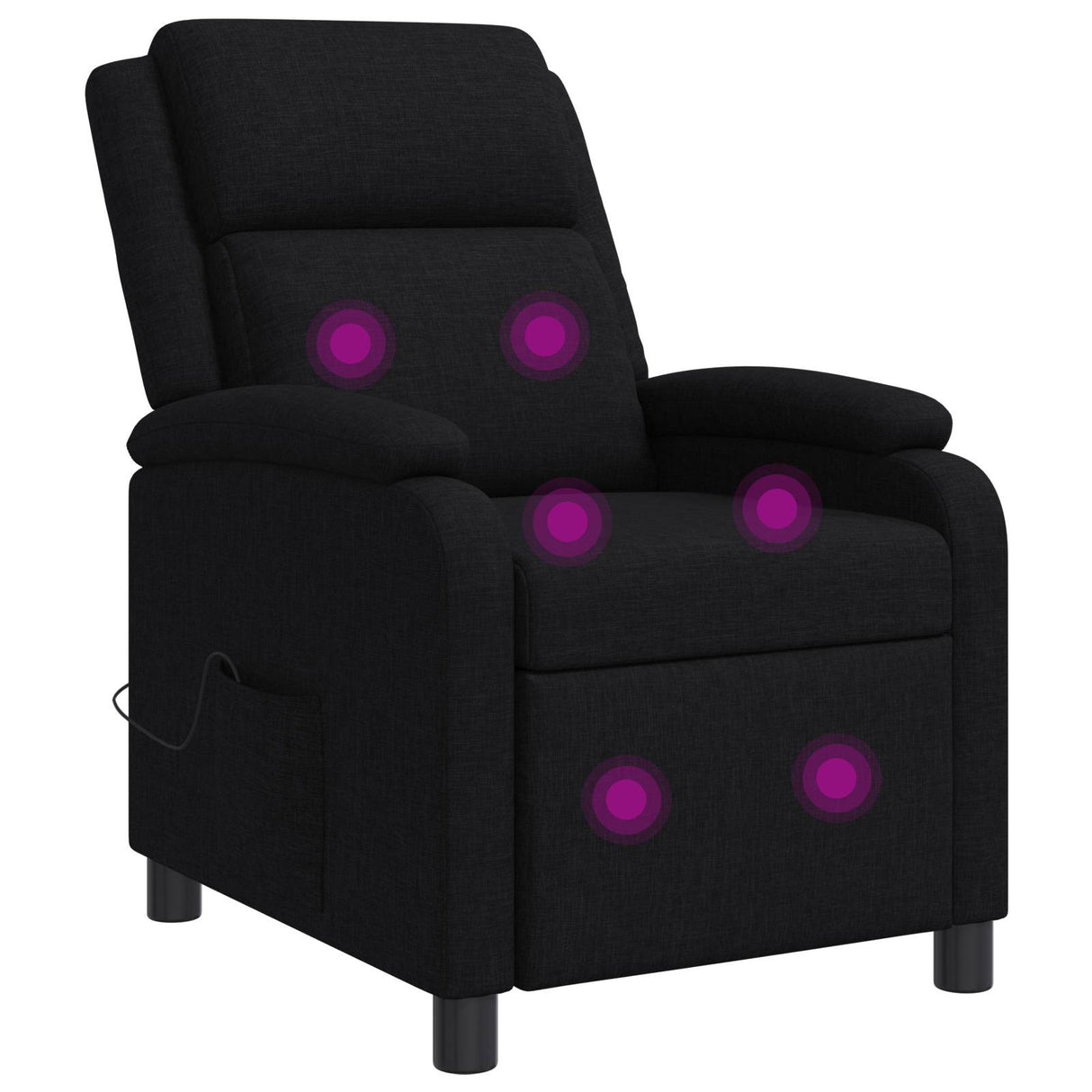 vidaXL Recliner Lichtgrijs Stof