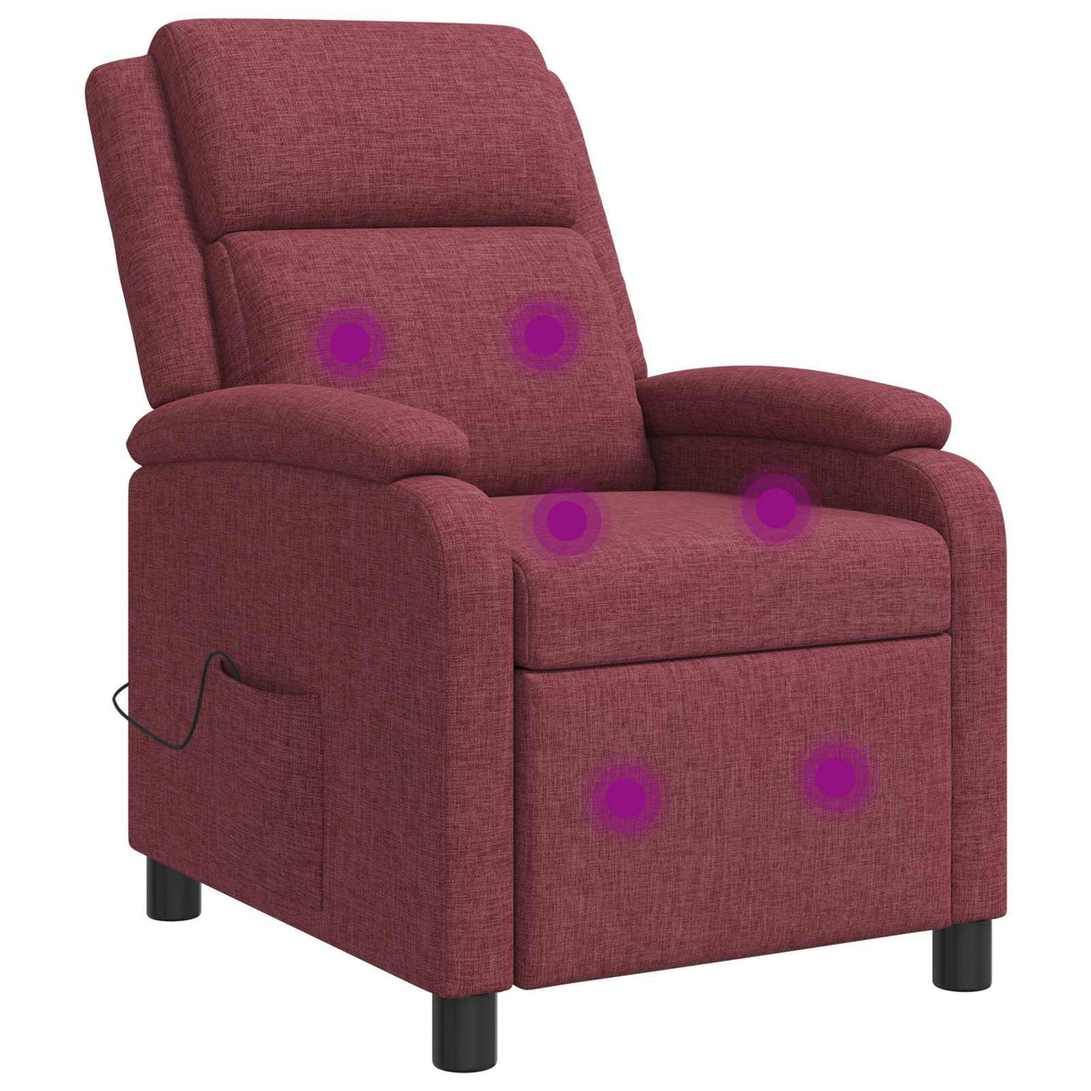 vidaXL Recliner Lichtgrijs Stof