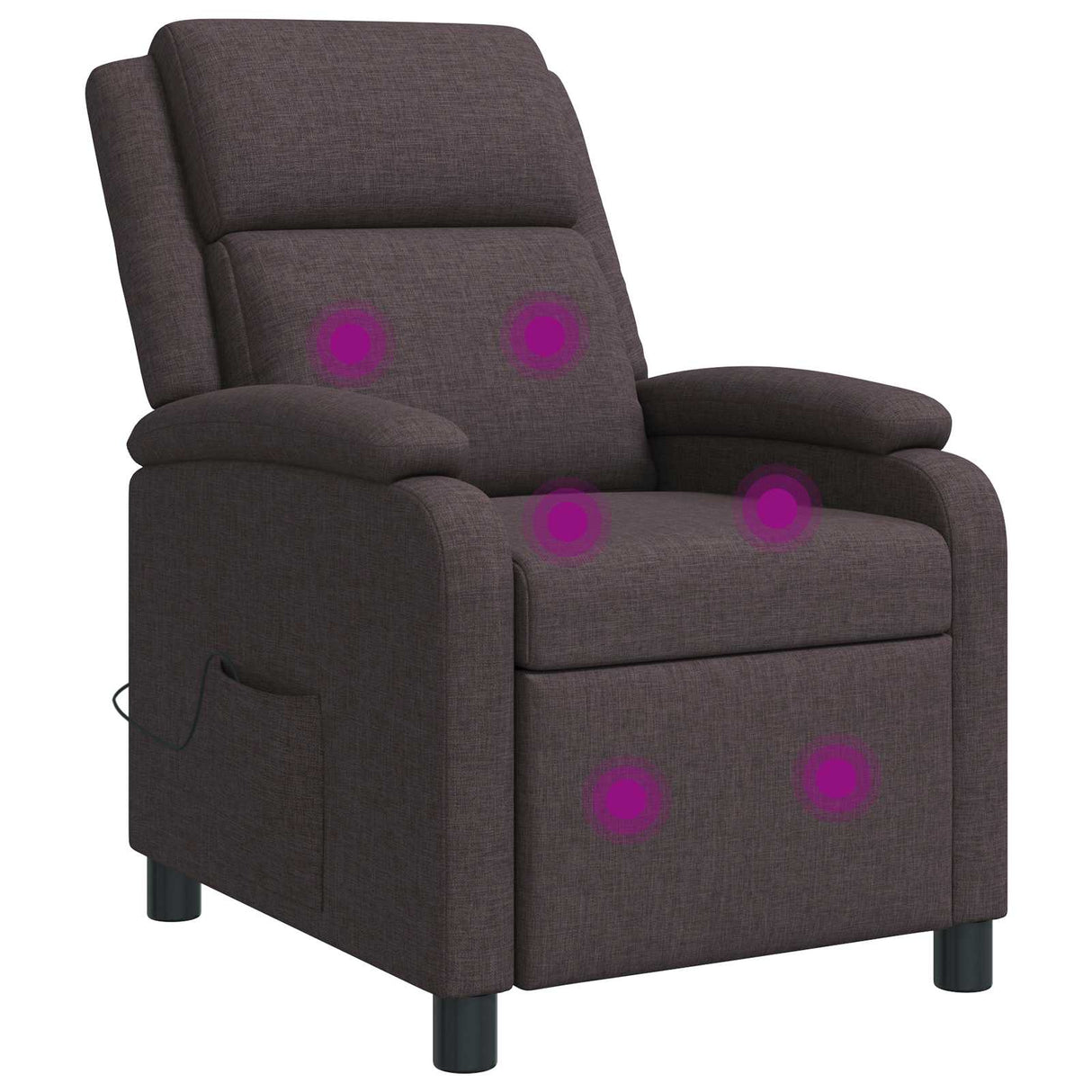 vidaXL Recliner Lichtgrijs Stof