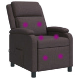 vidaXL Recliner Lichtgrijs Stof