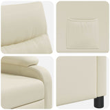 vidaXL Recliner Zwart Kunstleer