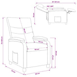 vidaXL Recliner Zwart Kunstleer