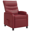 vidaXL Recliner Zwart Kunstleer