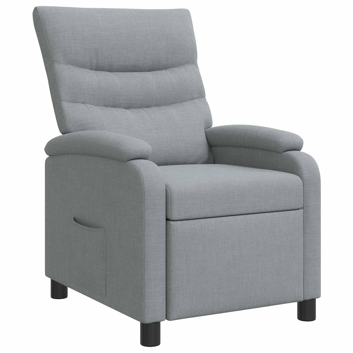 vidaXL Recliner Lichtgrijs Stof